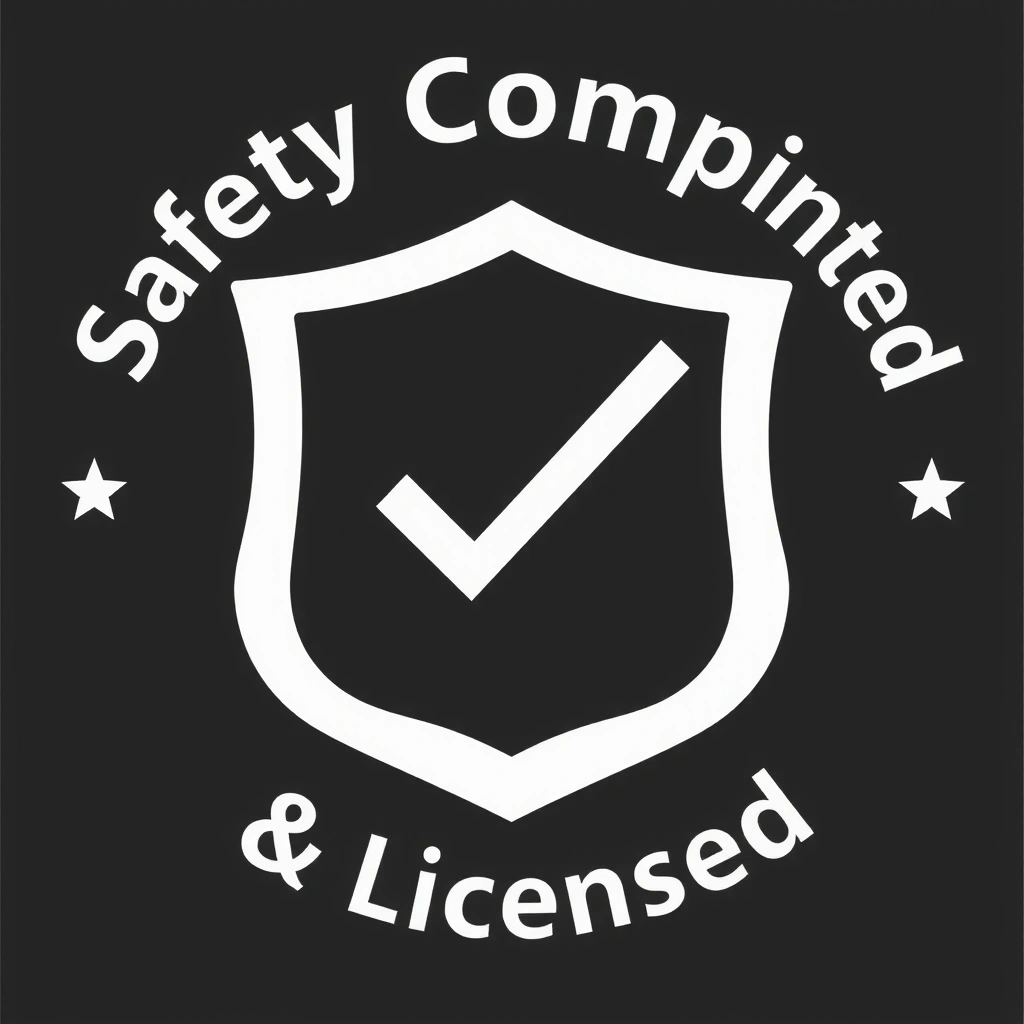 Safety and compliance license badge