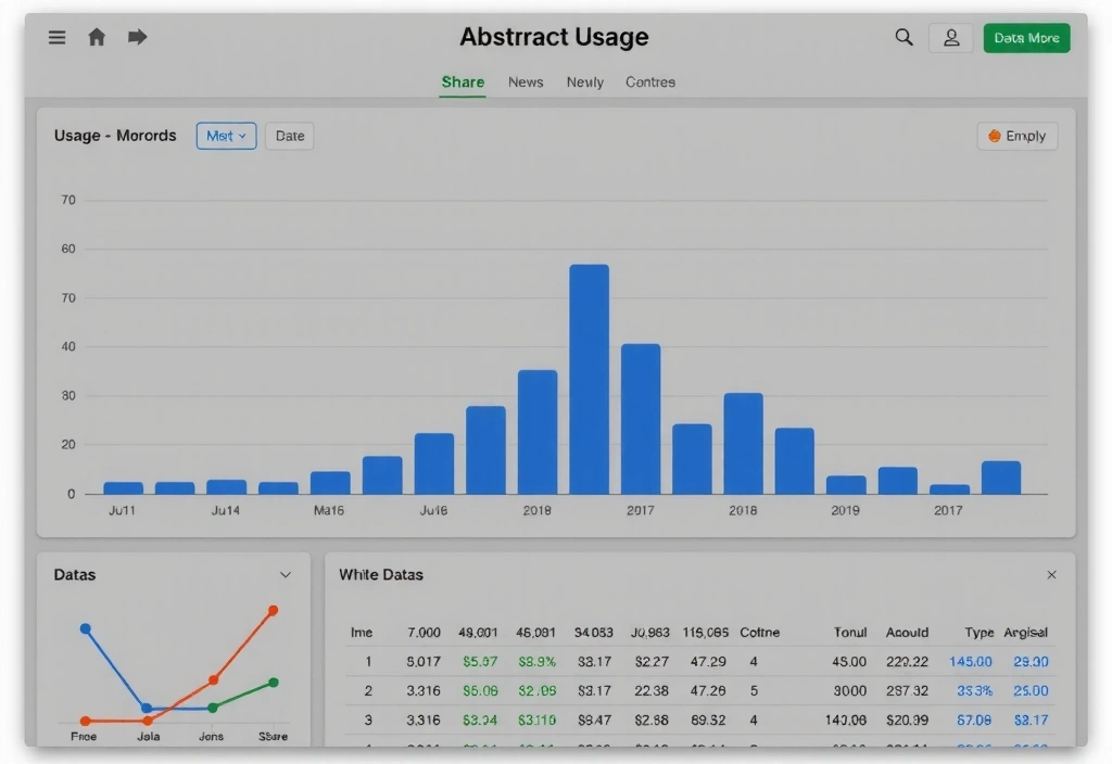 A stylized graph showing website traffic and user engagement data, indicating analytical insights.