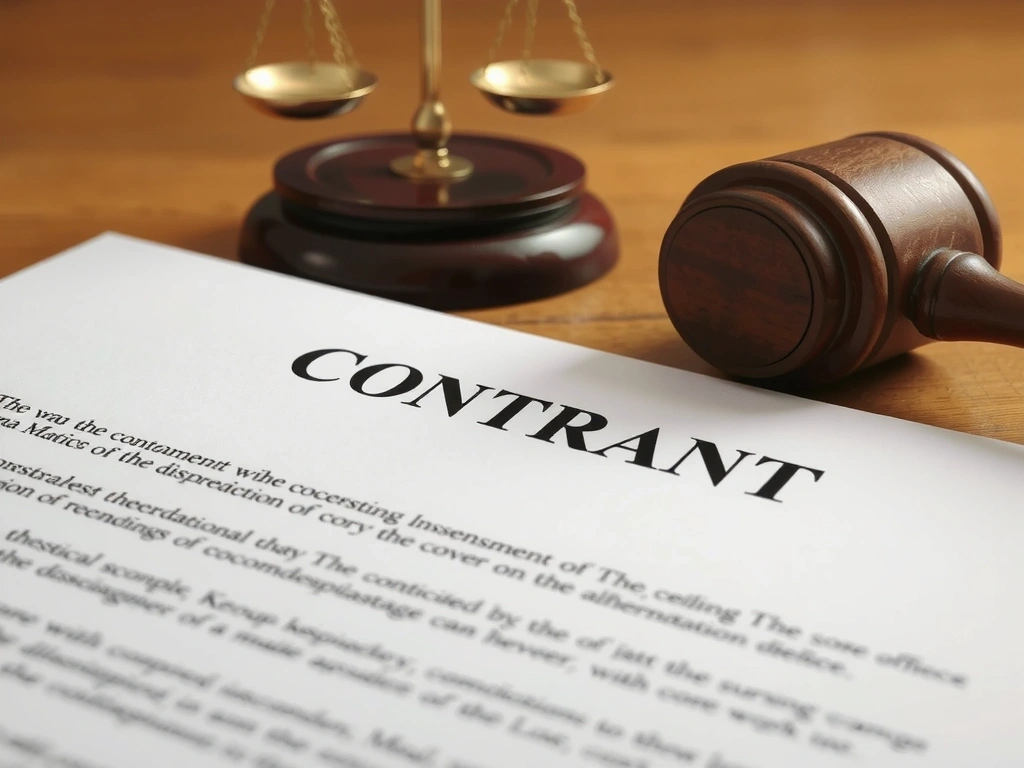 A legal document with a gavel and scales of justice, symbolizing legal compliance and data disclosure under law.